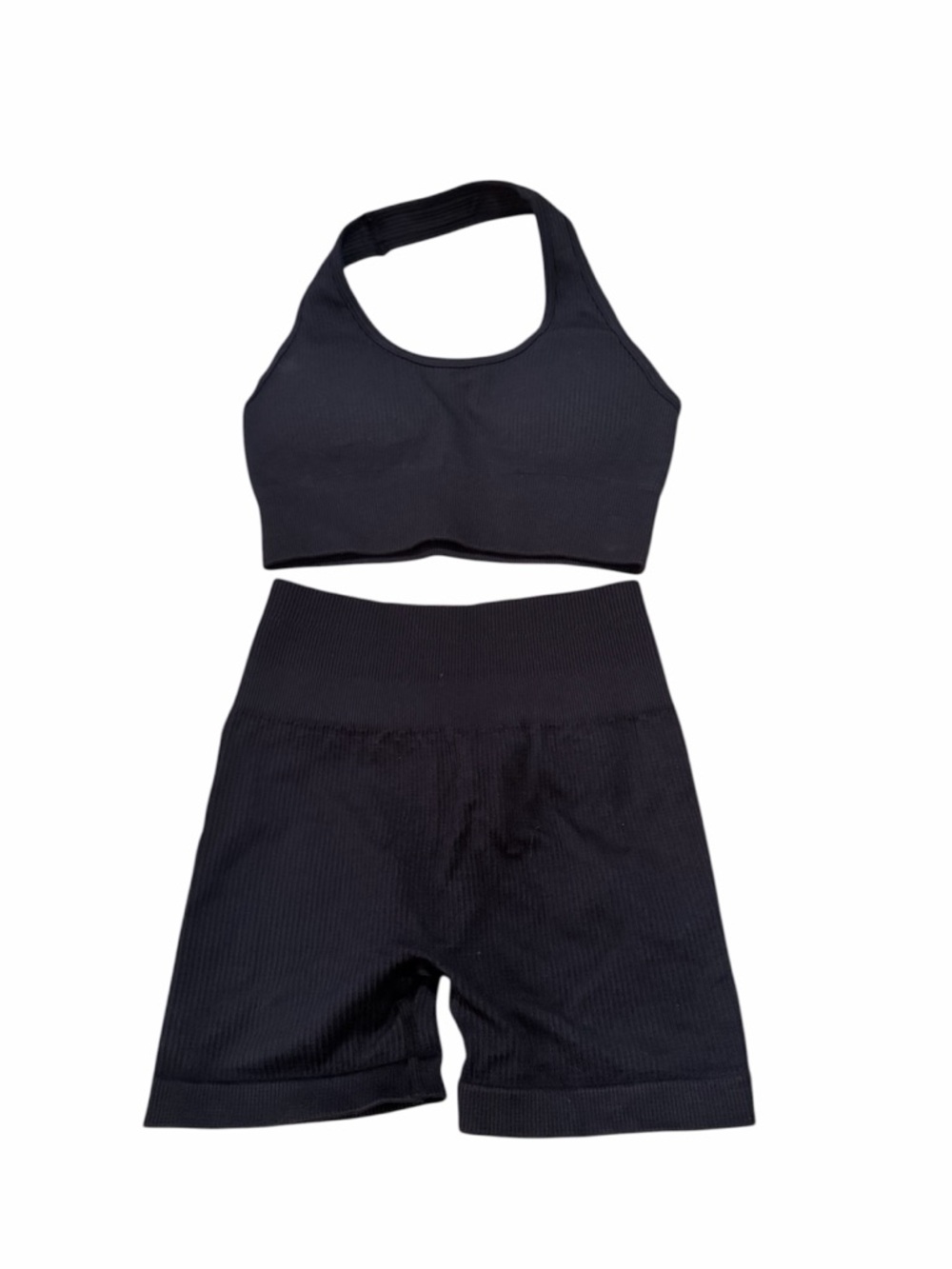 Suuksess Black Seamless Ribbed Active Set - XS‎ Size